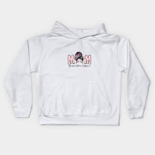 Mom Breast Cancer Warrior Kids Hoodie